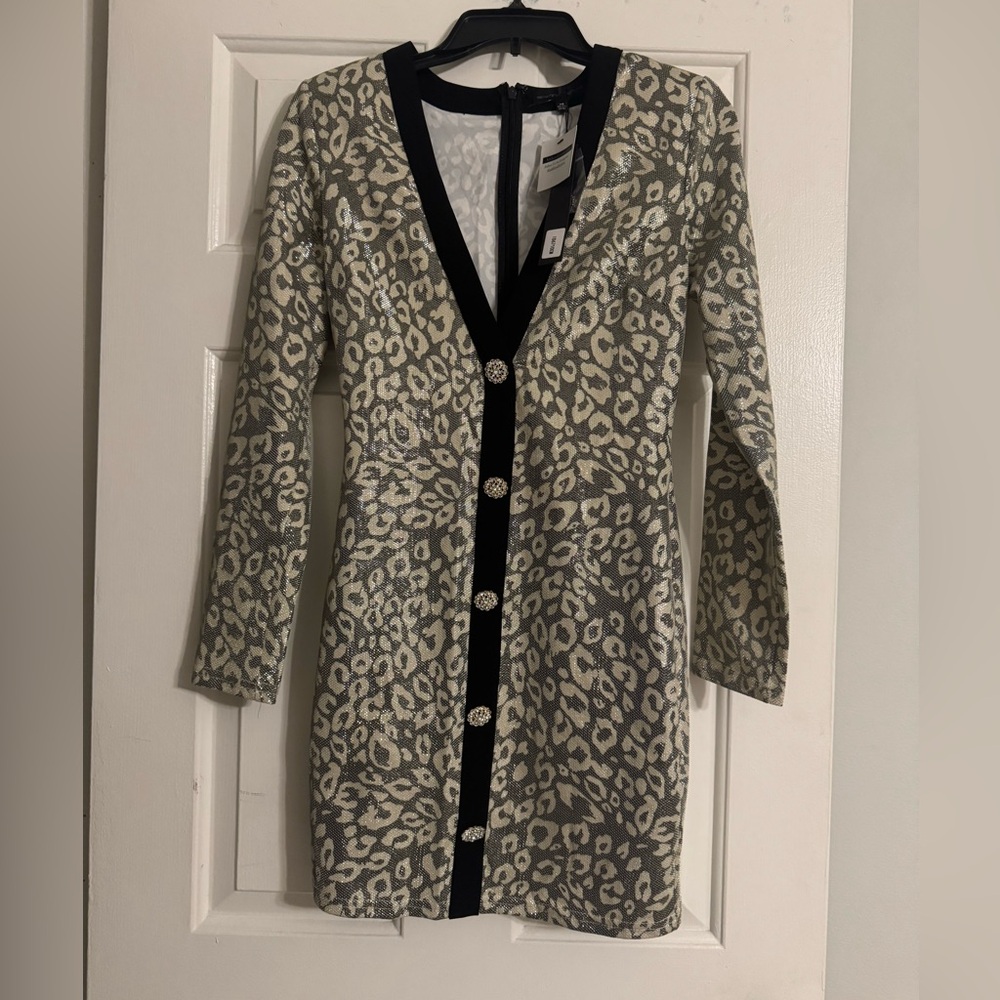 Symphony Animal Print Long Sleeve Dress